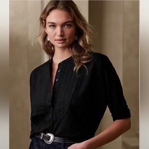 Banana republic 3/4 sleeve bib top